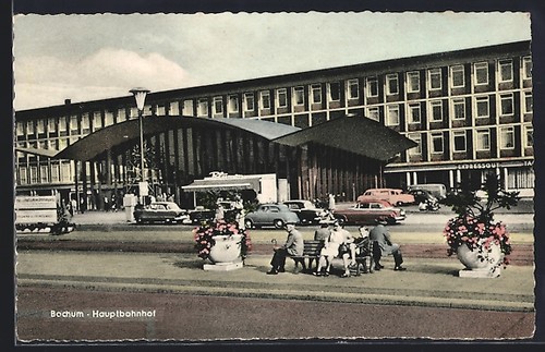 Bochum hauptbahnhof mit - ak, bochum,