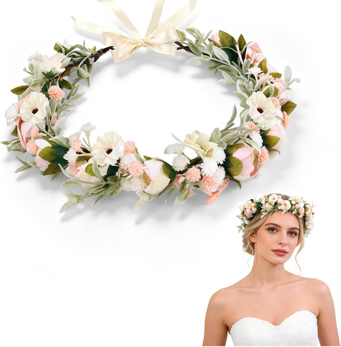 Blumenkranz haare hochzeit - blumenkranz,