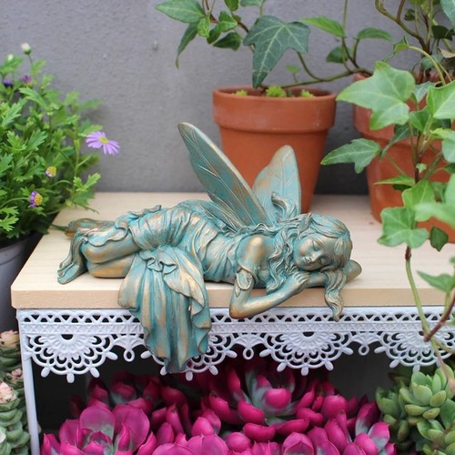 Blumenfee harz statue garten - blumenfee,